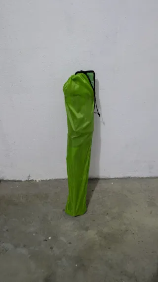 Silla de camping plegable verde