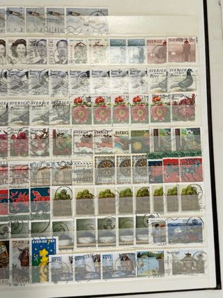 Colección de sellos de Suecia. 1500 sellos aprox.