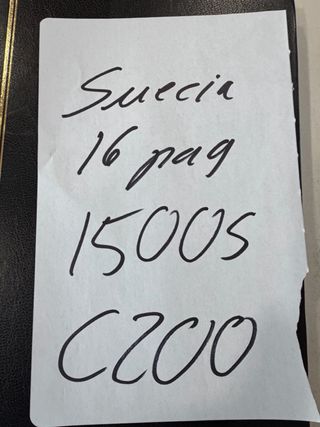 Colección de sellos de Suecia. 1500 sellos aprox.