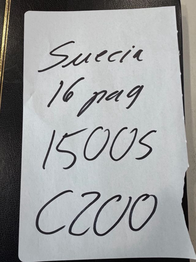 Colección de sellos de Suecia. 1500 sellos aprox.