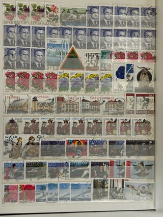 Colección de sellos de Suecia. 1500 sellos aprox.