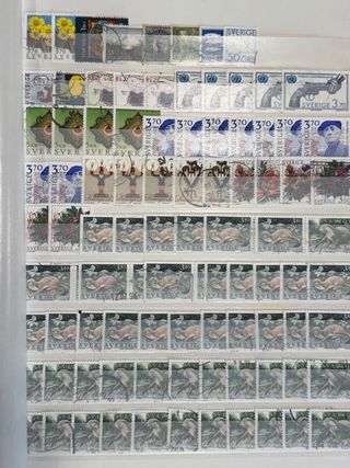Colección de sellos de Suecia. 1500 sellos aprox.