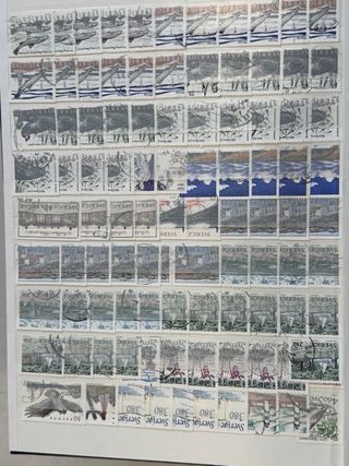 Colección de sellos de Suecia. 1500 sellos aprox.