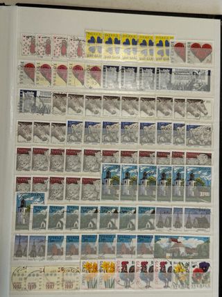 Colección de sellos de Suecia. 1500 sellos aprox.