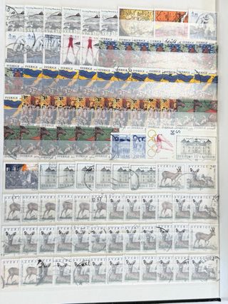 Colección de sellos de Suecia. 1500 sellos aprox.