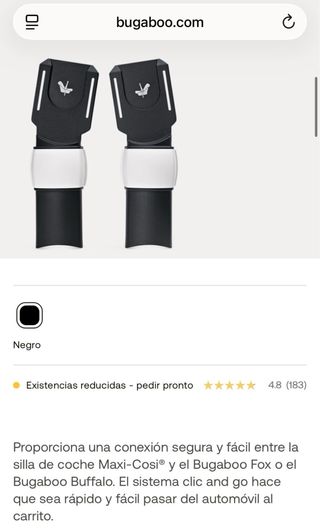 Adaptador Silla Maxicosi Bugaboo