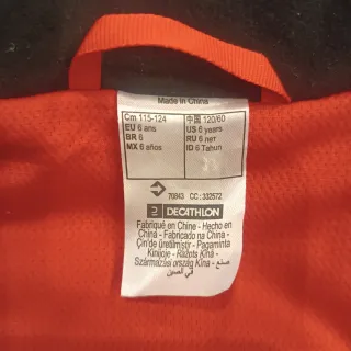 Chaqueta de nieve niño 6 años