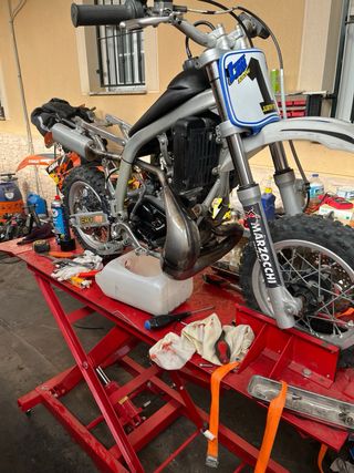 TM 50 Moto Infantil Roja y Blanca