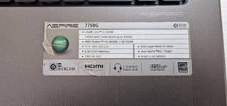 Portátil Acer Aspire 7750G 17 pulgadas