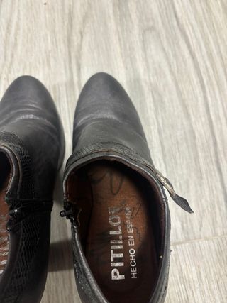 Botines Pitillos Negros y Grises
