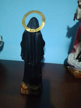Figura Santa Rita con Cruz y Aureola