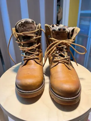 Botas Panama Jack marrones y piel leopardo