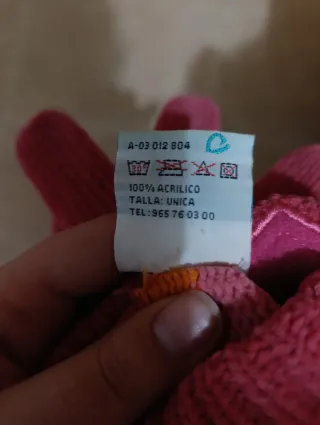 Conjunto Gorro, Guantes y Bufanda niña