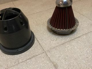 Filtro de aire cónico carbono