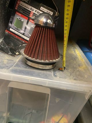 Filtro de aire cónico carbono