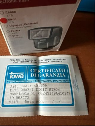 Metz mecablitz 24 AF-1 digital flash + Asta nuovi