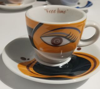 Conjunto 6 Tazas Café Diseño Ojos