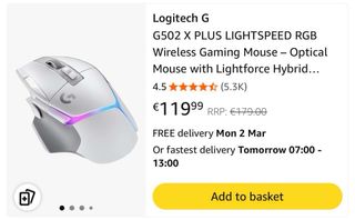 Logitech G502 X PLUS LIGHTSPEED - NUOVO