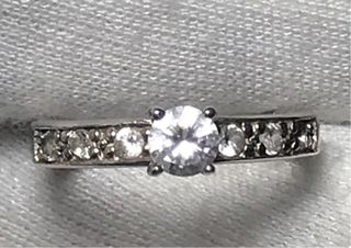 Lote Dos Anillos Plata Ley Circonitas + Regalo