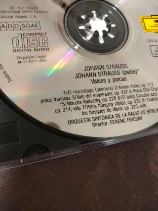 CD Música Clásica Johann Strauss Valses y Polcas