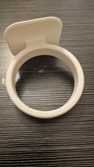 Suporte Secador Cabelo Branco