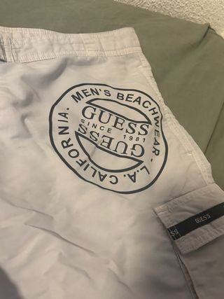 Bañador Guess Beige Hombre