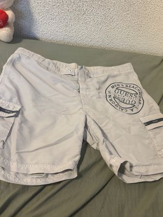 Bañador Guess Beige Hombre