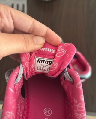 Zapatillas Mustang Azul y Rosa