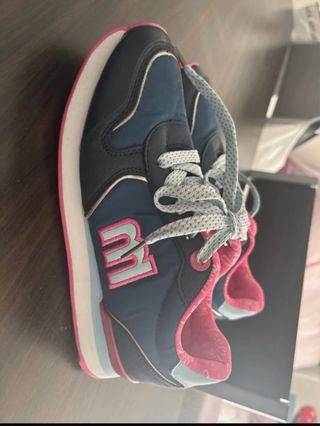Zapatillas Mustang Azul y Rosa