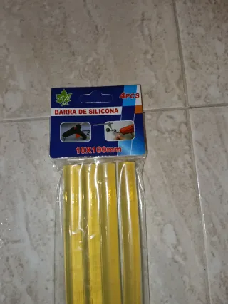 Barras de silicona 10x100mm 24 paquetes de 4