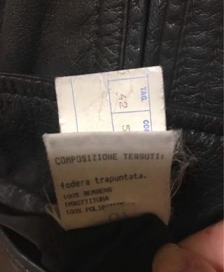 Giaccone in pelle vintage nero