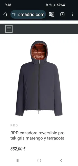 Cazadora Roberto Ricci Designs RRD. Talla S