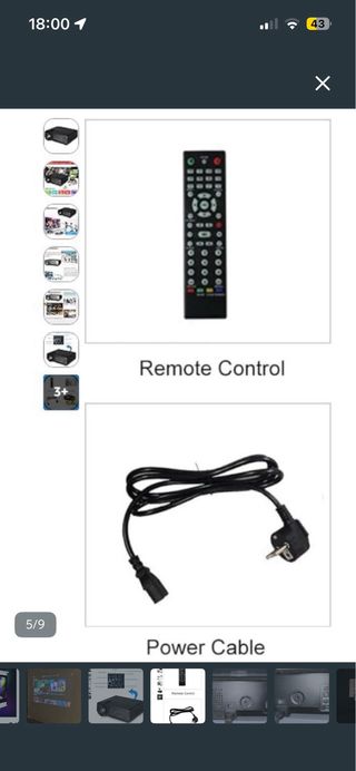 Proyector Excelvan y Pantalla para pared