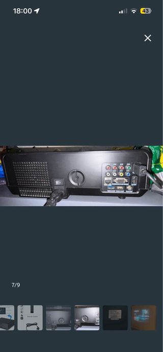 Proyector Excelvan y Pantalla para pared