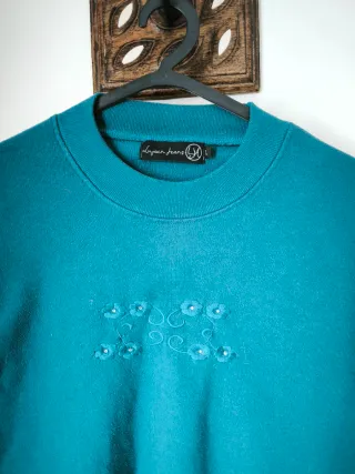 Blusa Luzan Jeans azul tamanho L