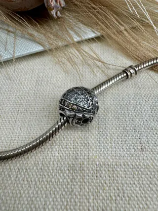 Charm Búho Plata y Circonitas