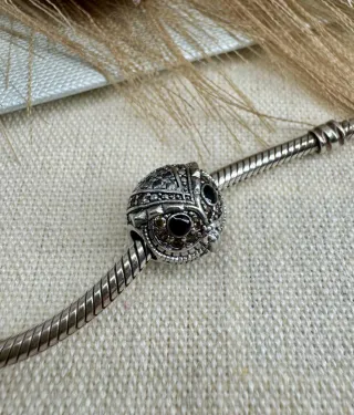 Charm Búho Plata y Circonitas