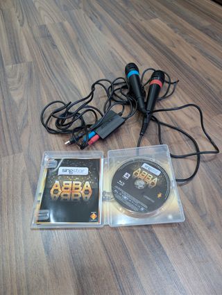 Singstar ABBA + 2 micros PS3