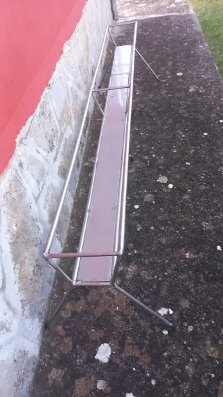 2 Estanterías lineal de acero inoxidable