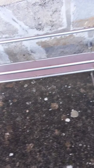 2 Estanterías lineal de acero inoxidable