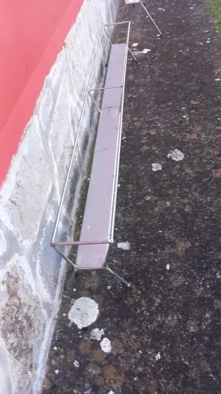 2 Estanterías lineal de acero inoxidable