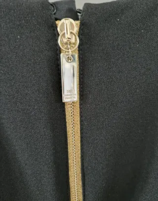Abito Elisabetta Franchi nero con zip