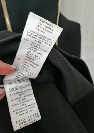 Abito Elisabetta Franchi nero con zip