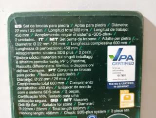 Pasamuros Brocas para martillo perforador PARKSIDE