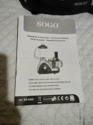 Robot Cocina SOGO SS-5060 Multifunción