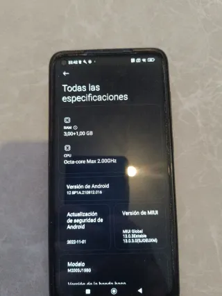 Xiaomi Redmi Note 9 Negro Móvil 3 Ram 64 GB