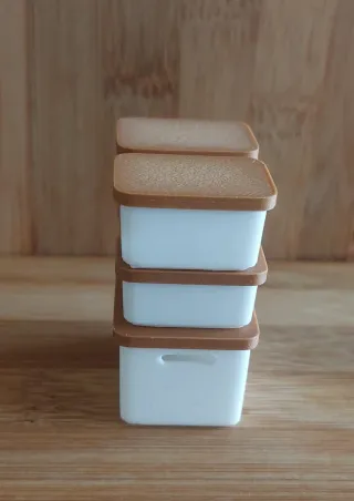 Cajas organizadoras miniaturas casa muñecas