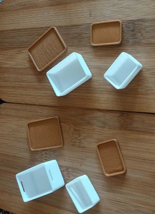 Cajas organizadoras miniaturas casa muñecas
