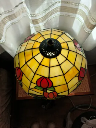 Lámpara Tiffany Cristal Tulipan #tiffany #lampara