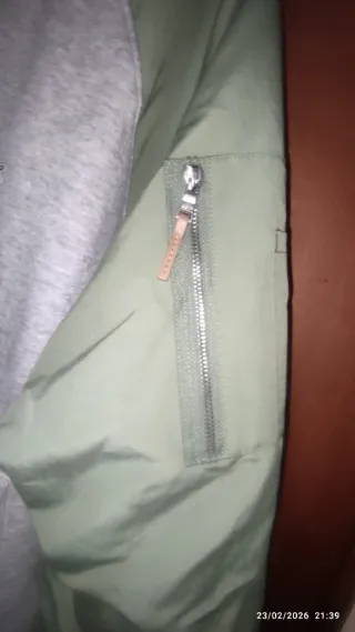 Bomber Lacoste Gris y Verde